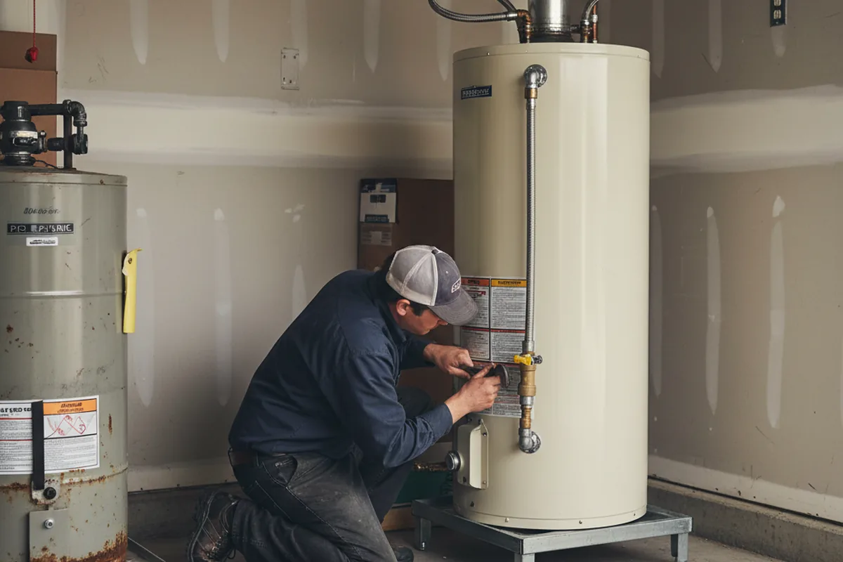 Water heater and shutoff valve replacement in Mcclellan